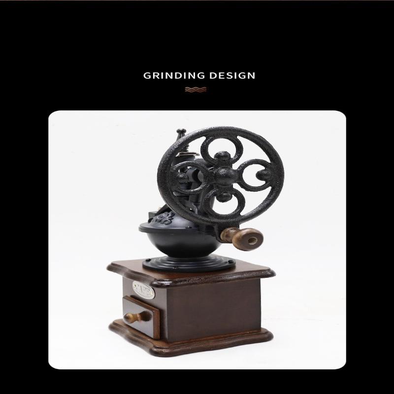 1 Peça Moedor de Café Manual Retrô Rocker Doméstico Moedor de Grãos Pequena Máquina de Café Manual Moagem Integrada
