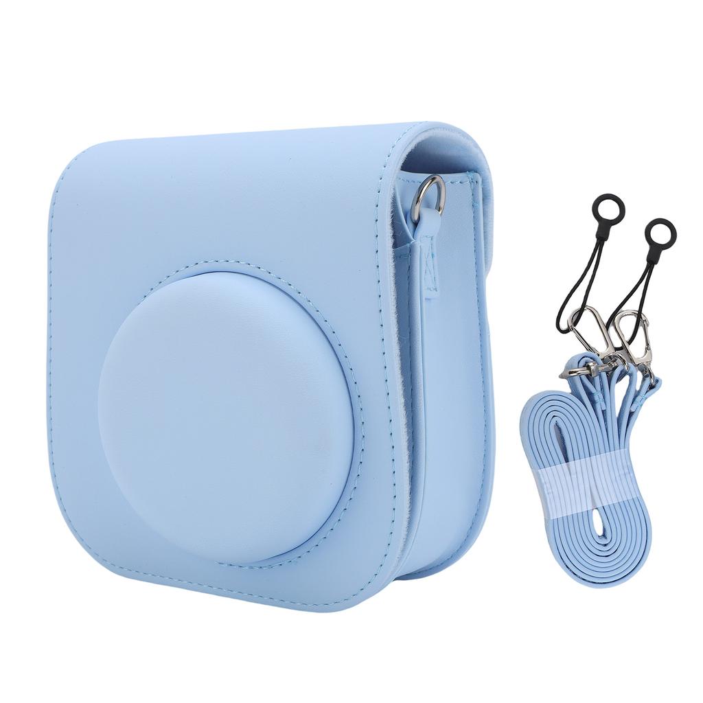 Protective Case Fit for Fujifilm Mini12 Mini11 Camera PU Leather Instant Camera Storage Bag with Shoulder Strap