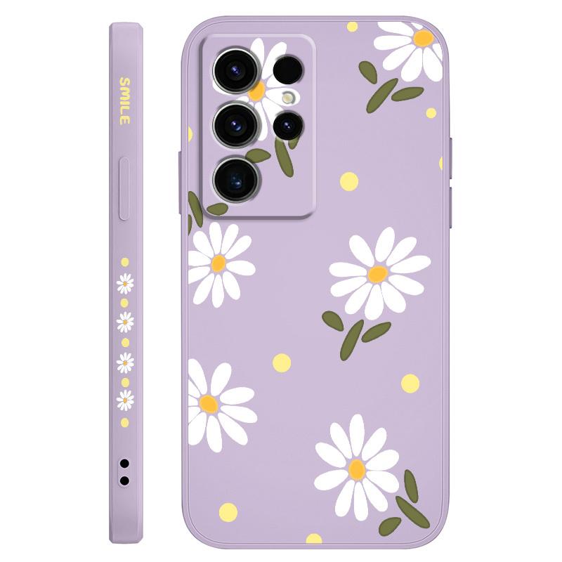 

Elegant Daisy Phone Case For Samsung Galaxy S25 S24 S23 S22 S21 S20 S10 S10E Ultra Plus FE Note 20 Ultra Plus Cover Galaxy S25