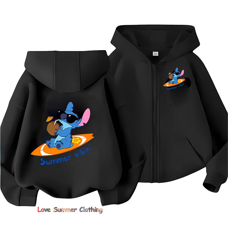 Disney Jongens Hoodie Ritssluiting stiksel Meisjes Herfst Capuchonjas Rit Herfst Pullover Casual Hoodie Maat 100-160cm 160