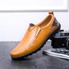 Men's Soft Sole Leather Slip-On British Style Driving Shoes, Big Size, Trendy & Versatile.
