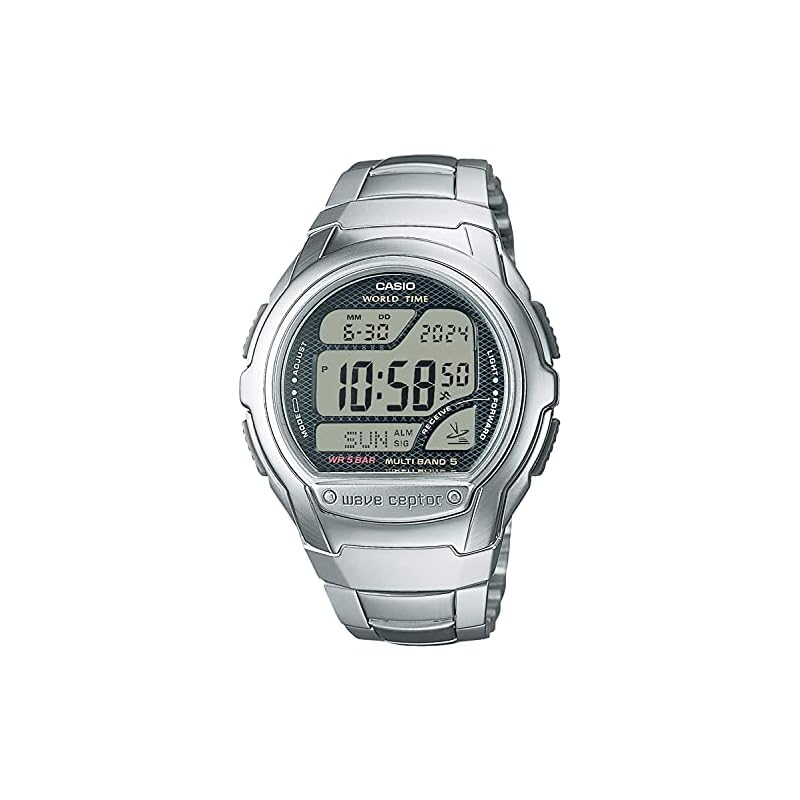 Casio Wave Ceptor WV-58RD-1AJF Men's Silver Radio-Controlled Watch [Official Japanese Product]
