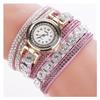 Fashion Rhinestone Watch Hemp Rope Bracelet Women'S Leisure Quartz Watch
