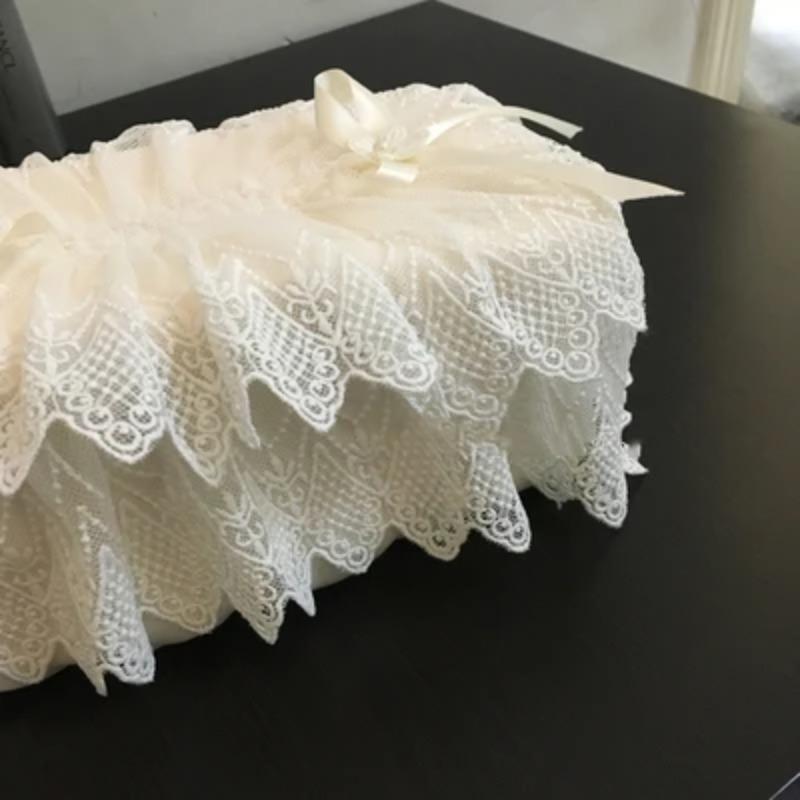 

Двойной бант кружевной чехол для коробки салфеток для сцеживания салфеток для спальни и гостиной декор коробки для хранения туалетной бумаги
