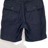 Engineered Garments Navy 25 Stainless Steel Cotton Linen Fatigue Shorts QT162 Bottoms XS NavyUsed