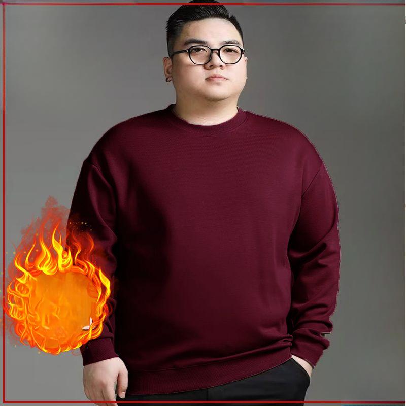 

Шерсть Fat Plus Size 8XL Мужской круглый вырез толстый вязаный свитер большой живот свободный свитер Plus Size Fat 7XL вино красного