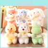 Cute Stuffed Animal Pendant With Short Plush For Bag Decoration