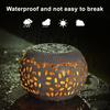 Solar Garden Lights Waterproof Solar Powered LED Lantern Solar Table Light Hollow Retro Solar Lamp for Desktop Outdoor Garden Ornaments for Patio