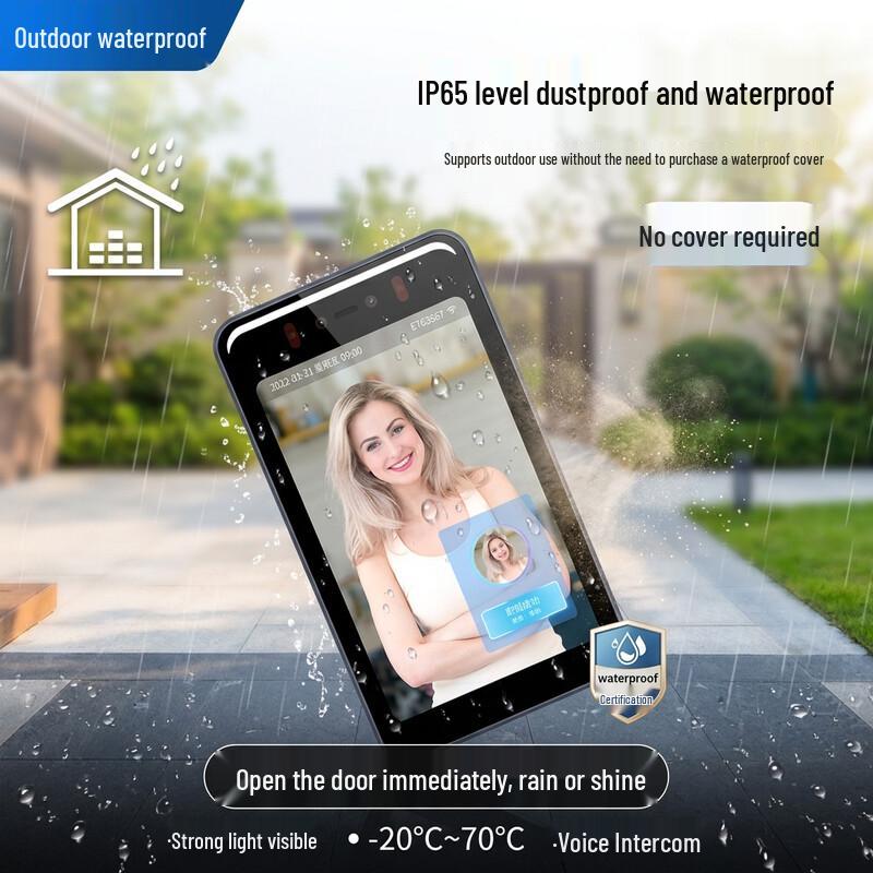MaoTong Cloud Access Control with Face Recognition and Intercom CN plug (adapter included)