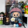 Transparent Protector Case Display Bag for 15/17cm Ropa Labubu Storage Bag Doll Outfit Accessories