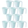 Nagao Pastel Set of Dishwasher Microwave Made In 1732B Easy-to-Hold One-Handed Cup, 250ml, Blue, 10, Plastic, Safe, Safe, Tsubame-Sanjo, Japan, No.