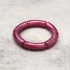 New Fashion Hot Pink Geometric Heart Beads Acrylic Bracelets Necklace for Women Spring Summer Statement Jewelry Accessories Gift