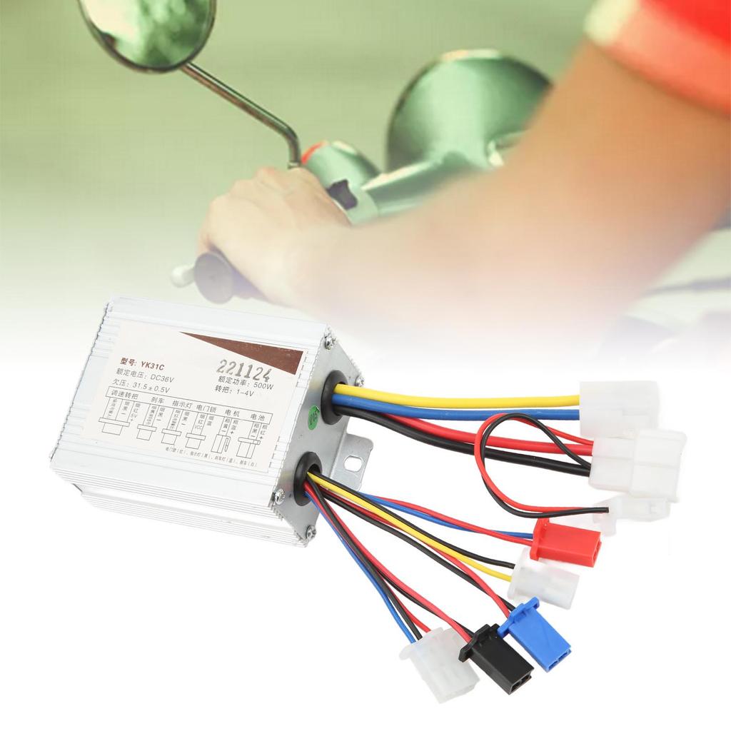 Electric Bicycle Brushed Controller Aluminium Alloy Bike Scooter Parts Accessories 36V 500W