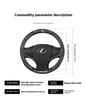 Housse de volant en cuir fibre de carbone pour voiture Pour Lexus F Sport ES200 ES300 RX300 LS500h GS300 IS300 CT200h NX300 UX300 LX570 GX