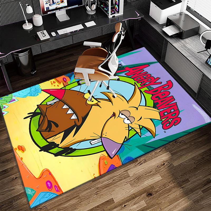 Angry Beavers Adventure Carpet, Kitchen Rugs, Yoga Mat, Non-Slip Mats, Rug for Bathroom, Living Room bedroom, Camping Rugs Christmas Gift