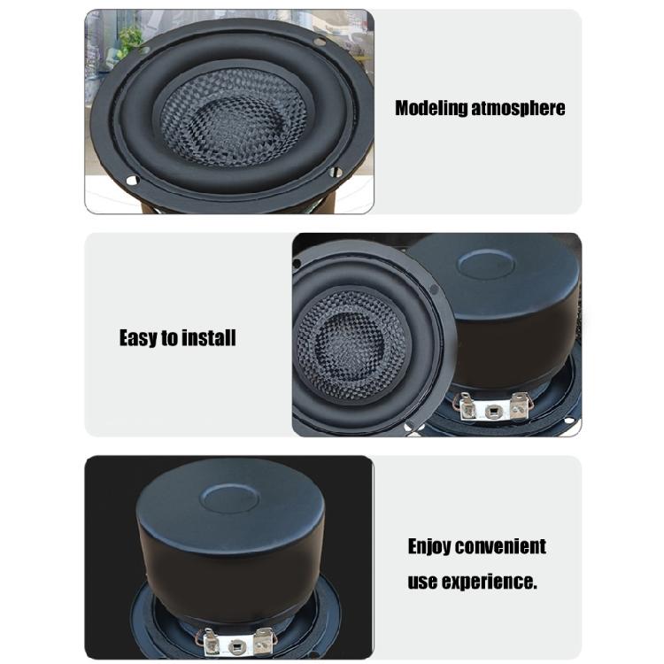 Enhances Bass 3inch Woofers Subwoofer Hifi Speakers , HiFi Sound, Fiberglasses Constructions, 4Ohm, 25W Rating