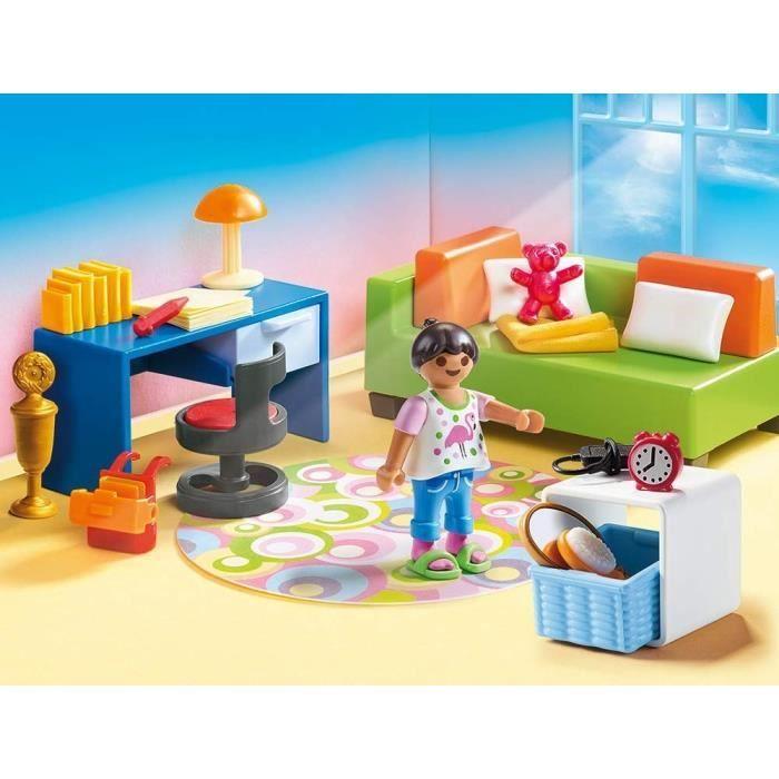 Playmobil 70209 chambre d'enfant avec canapé-lit, maison traditionnelle, dollhouse, 43 pièces, dès 4 ans