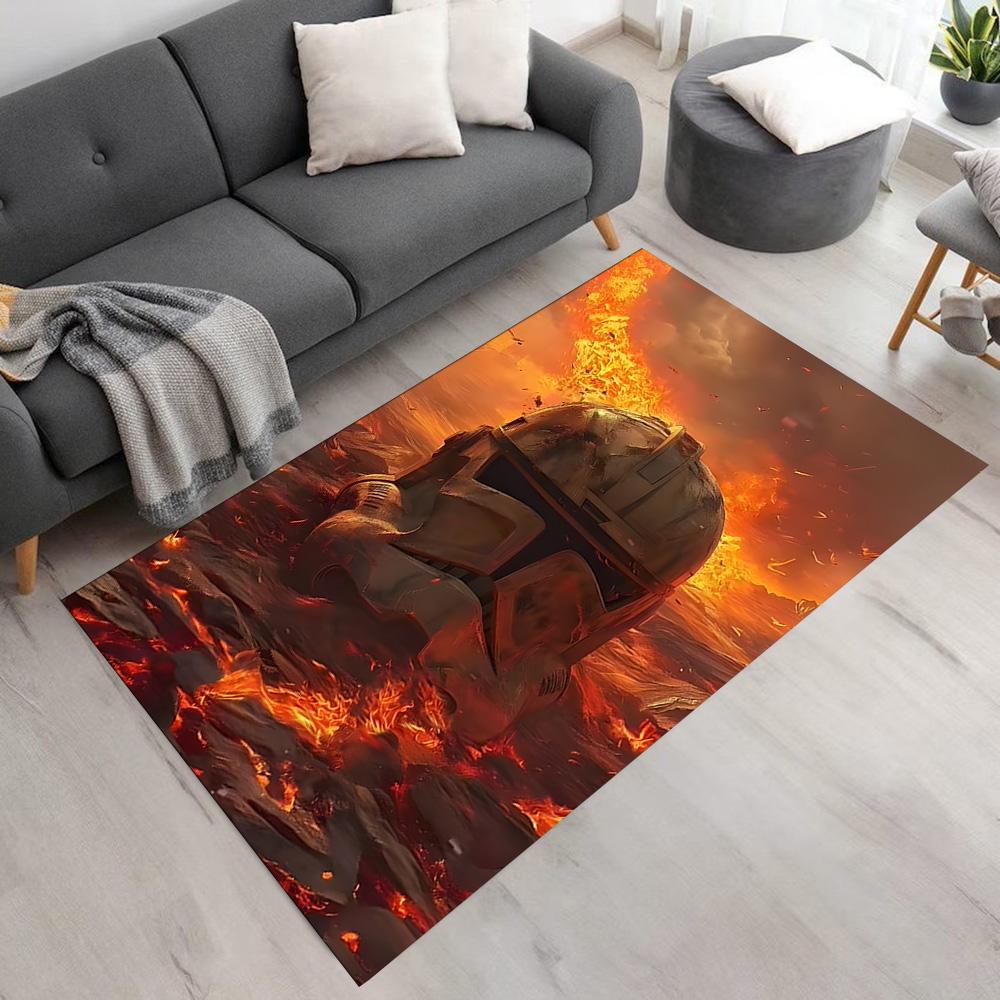 Star Wars Carpet Design for Dormitory Living Rooms Kitchen Hallway Anti-slip Rug Anime Office Decor Spiritual Gift