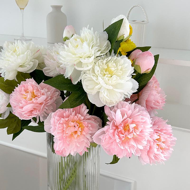 Peony Rose Artificial Flowers for Home and Wedding Décor