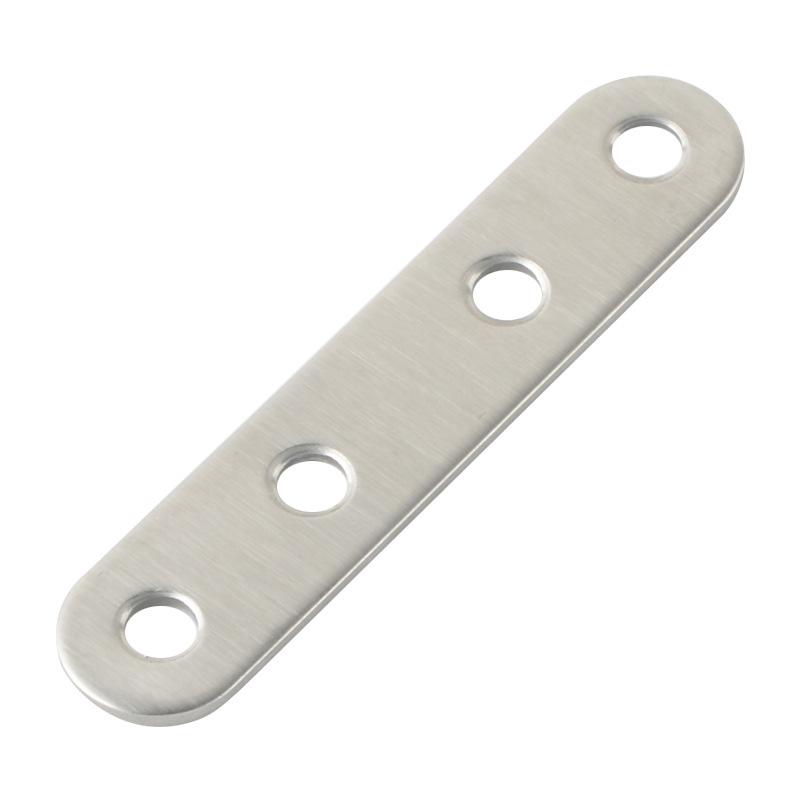 Five silver stainless steel straight bracket, straight bracket corner code for home fixing bracket