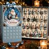 Summer Beach Santa Claus 2026 Advent Calendar, 24-Day Acrylic Ornament Set with Style Surfing Figures, Tropical Christmas Tree Hanging Decor,