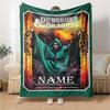 Customiz Name Personality Dungeons & Dragons (4) Blanket Soft &Warm Sofa Office Bed Travel Lunch Break Blanket, Gift Suitable for All Seasons