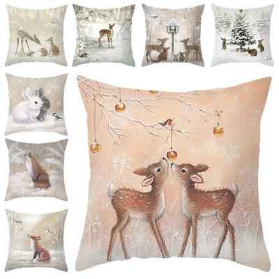 45cm Christmas Cushion Cover Merry Christmas Decorations For Home 2025 Navidad Xmas Gifts Noel Cristmas Ornaments New Year 2025