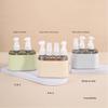 2/3/4 In 1 Travel Refillable Bottles Set Reusable 50ml Pump Lotion Bottles Save Space Leak Proof Liquid Dispenser Bottle Shampoo