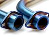 Yamaha R25/R30 Swirl Front Mid-Section Bend Hexagonal Exhaust Pipe (Half Blue)