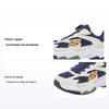 Kids Fabric Comfortable Low-Top Casual Shoes Kids Sneaker White Blue 405292L-WNV