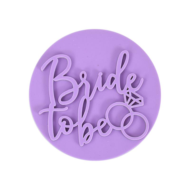 Bride To Be Wedding Cookie Embossed Stamp Mr Mrs Love Biscuit Mould Valentines Day Party Supplies Bridal Shower DIY Baking Tools