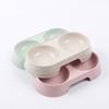 Pet Bowl Cat and Dog Food Bowl Easy To Clean Anti-tip Plastic Thickened Dog Bowl Pet Cat Bowl