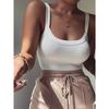 Strap Solid Bodycon Sexy Body Casual Basic White Summer Bodysuit Women Tops Sleeveless Sheer Bodysuits Jumpsuit Slim
