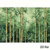 2D Vintage Aquarell Bambushain Wandfoto Hintergrundtuch Zen Dekor Kulisse