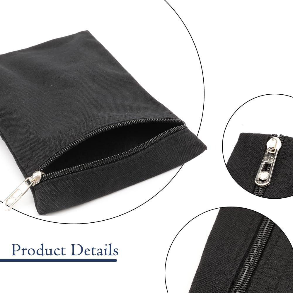 High Quality with Zipper Sew-in Side Hidden Pocket Solid Color Durable Inside Security Pocket Polyester Travel Wallet Pouch
