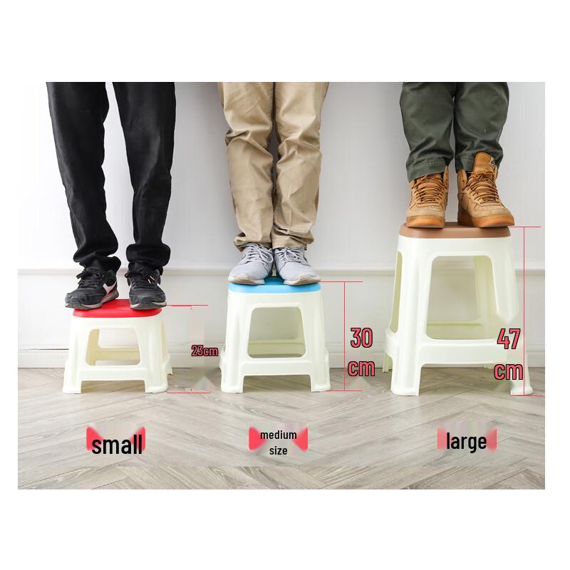 HUIHUADU Duży Pogrubiony Antypoślizgowy Plastikowy Stołek
