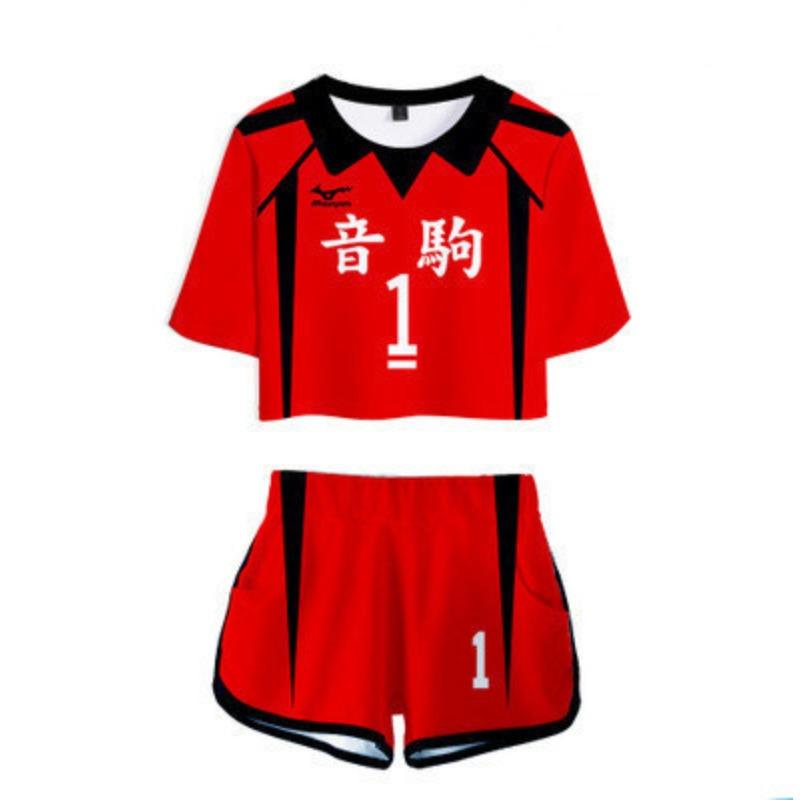 Volleyball less college jersey set cosplay animation periphery short sleeve basketball