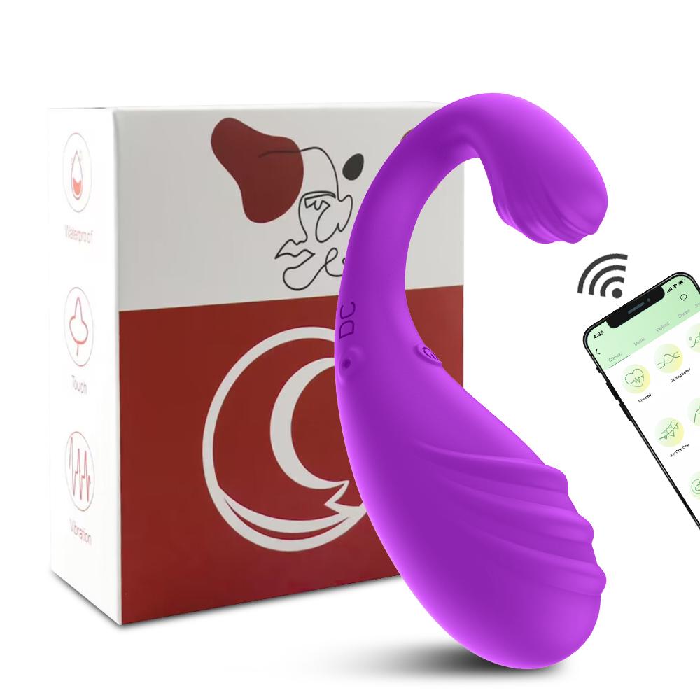 APP Controlled Vibrating Egg Massager Wearable G Spot Anal Stimulator Adult Sex Toys for Women Couples