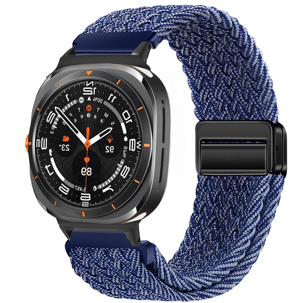 For Samsung Galaxy Watch 7 Ultra Strap 47mm Accessories Magnetic Nylon Braided sport Bracelet Correa Galaxy Watch 7 Ultra Band