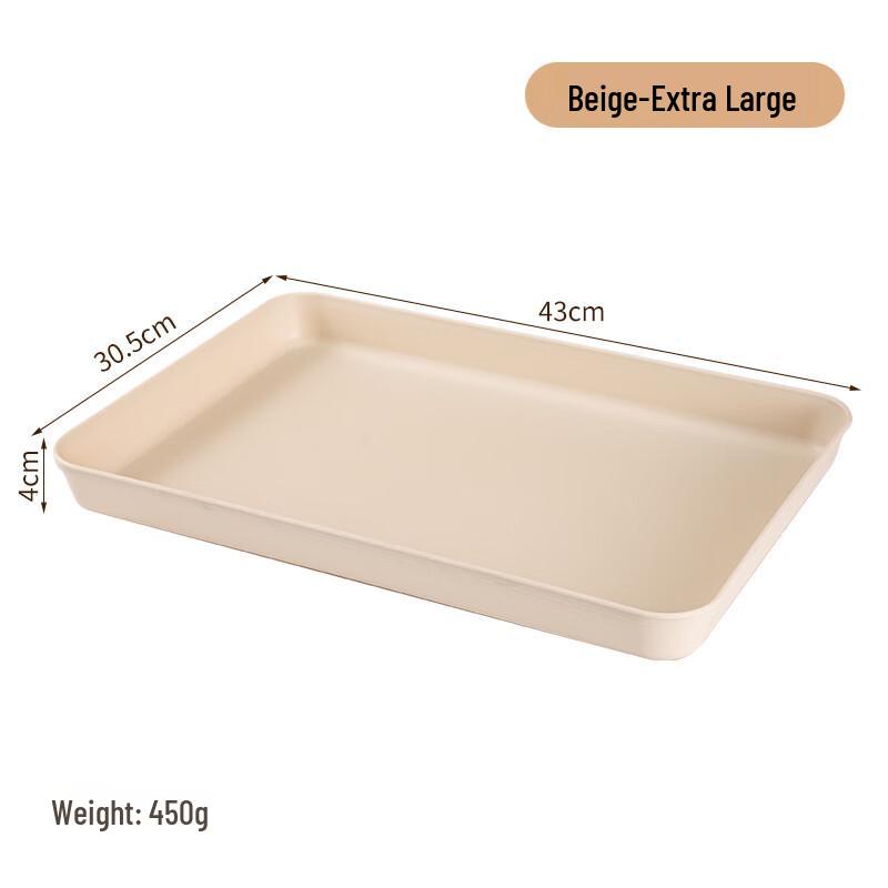 Yicang Japanese Style Extra Large Deep Plastic Serving Trays (10-Pack)
