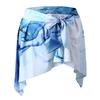 Mcn Sports Women'S Cover-Up Flare Tie Skirt Blue Fluid