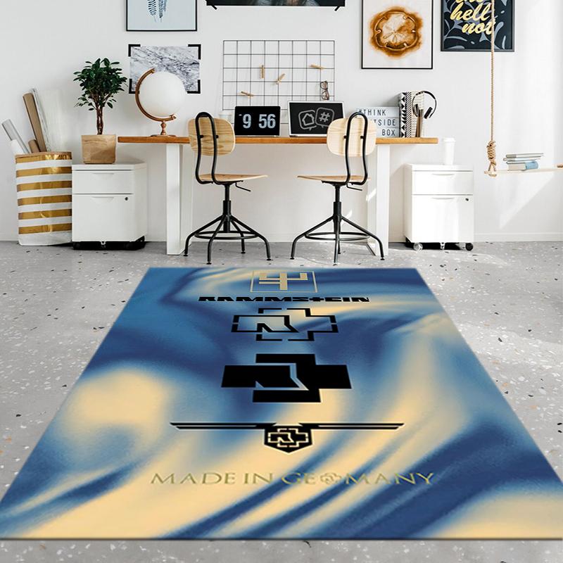 1PC German Rams Print Rug - Home Decoration Carpet For Living Room Bedroom Flooring Computer Chair Area Rug