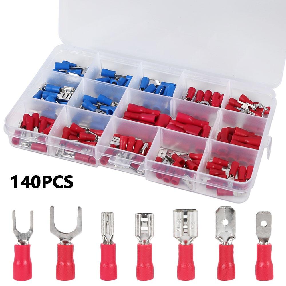 RED MALE TAB 6.3mm PUSH ON CONNECTORS ELECTRICAL TERMINALS AUTO WIRING RM63VR