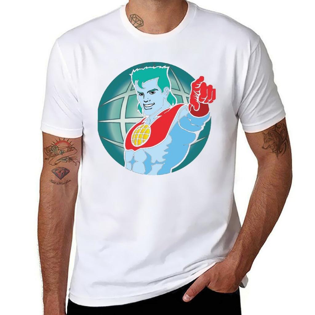 Captain Planetcaptain Planet Planeteers Tshirt Comfortable Work Wear Tee
