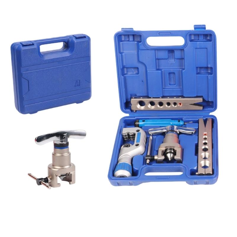 Complete Tube Flaring Tool Expanders Kit For Copper and Aluminum Tubing With Pipe Cutter Reamer Eccentric Expander