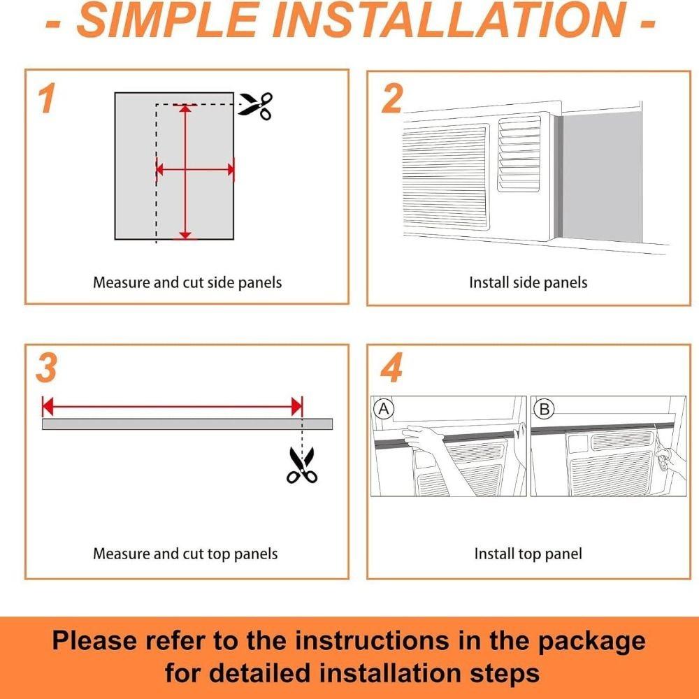 Heat Insulation Foam Panels With Tape Window Seal Noise Reduction Gap Fillers  Home Use
