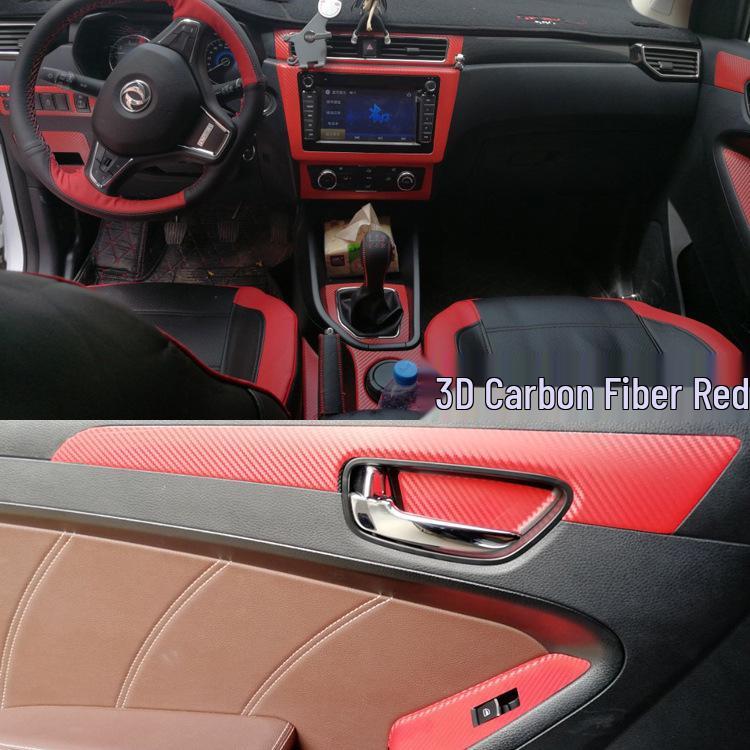 Carbon Fiber Console & Gear Shift Sticker for 16-18 Dongfeng Fengguang 580 Interior