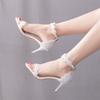 Lace Wedding Bride Summer Shoes Women New Sandals Ladies Ankle Strap Pumps 43 Zapatos De Mujer Women White Heels