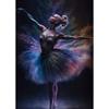 Ballerina Artwork Baller Girl Canvas Painting High Definition Modern Mural Dance Hall Home Decoration Color Pictures
