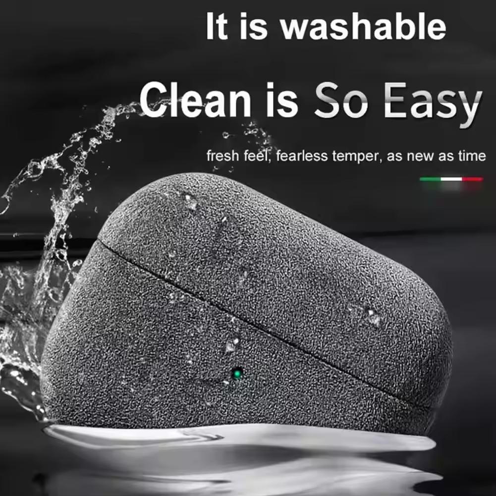 Luxury Italian Suede Leather Headphone Case for AirPods 4 3 1 Pro2 Supercar Material Wireless Charge All Inclusive Earphone Case